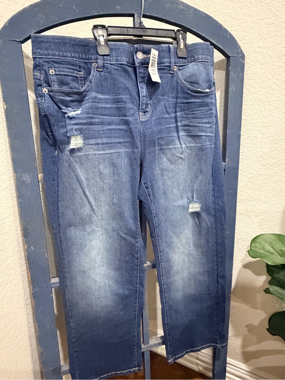 Torries Women’s Plus Bombshell Distressed Straight Jeans 20 short